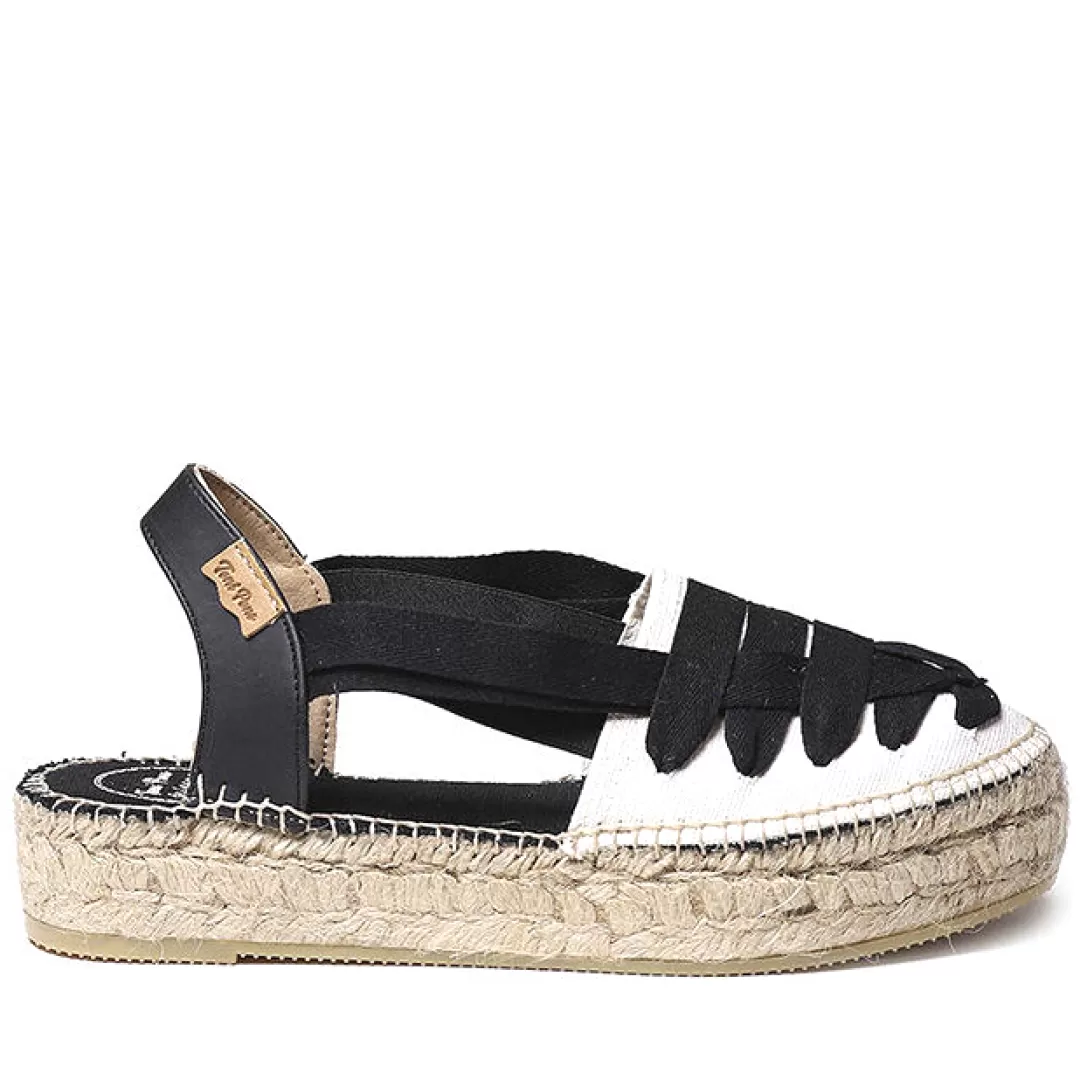 Toni Pons Espadrillas Janeiro Bianco, Nero Flash Sale