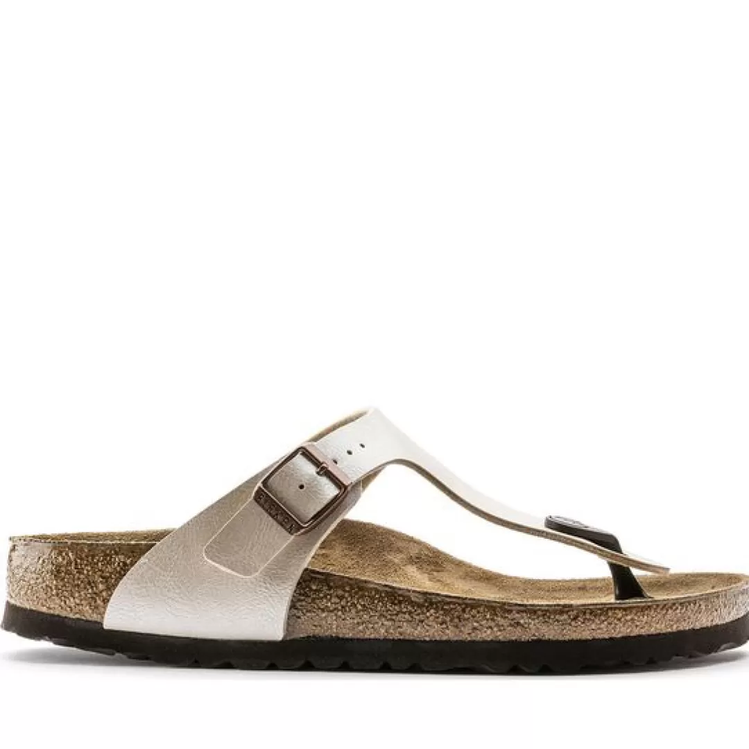 Birkenstock Infradito Gizeh Beige, Bianco Best