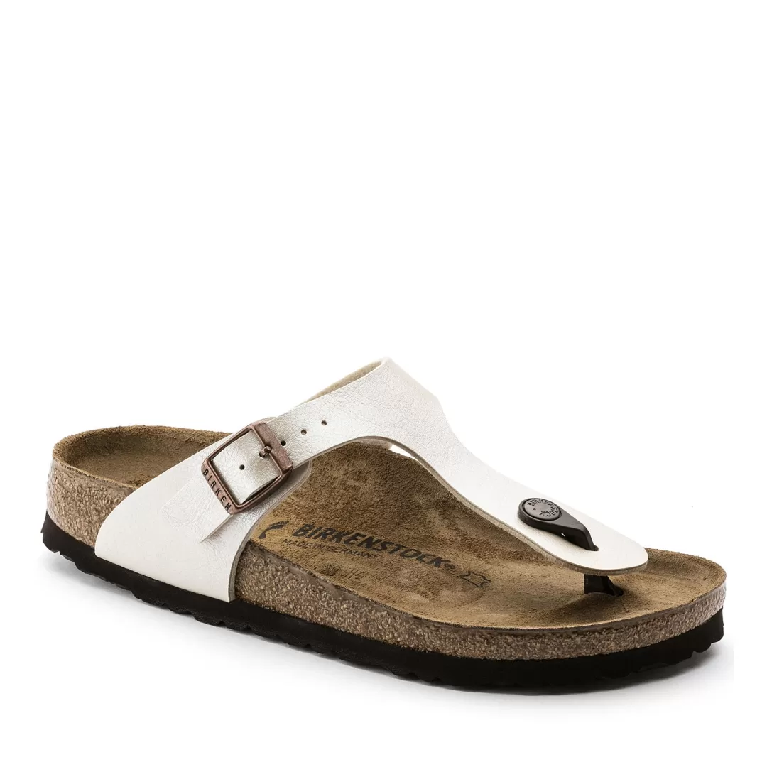 Birkenstock Infradito Gizeh Beige, Bianco Best