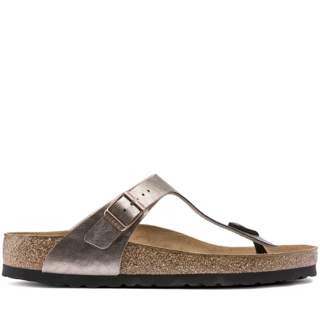 Birkenstock Infradito Gizeh Beige, Bronzo Sale