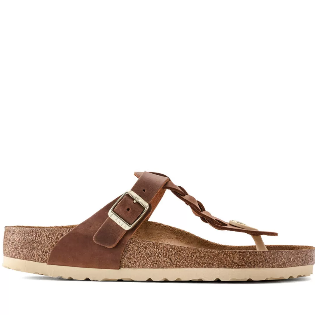 Birkenstock Infradito Gizeh Cuoio, Marrone Clearance