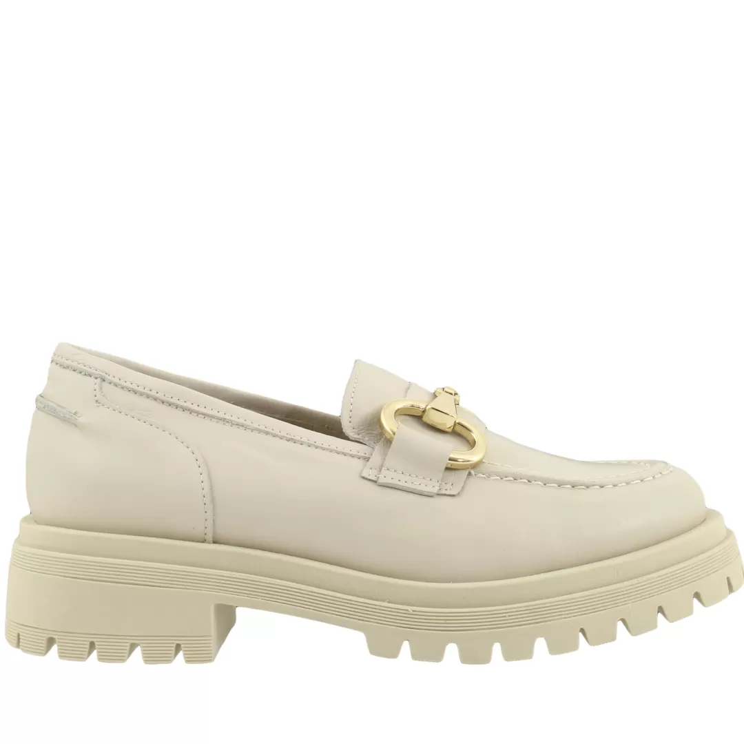 Le Walterine Mocassino Albert Beige, Bianco Outlet