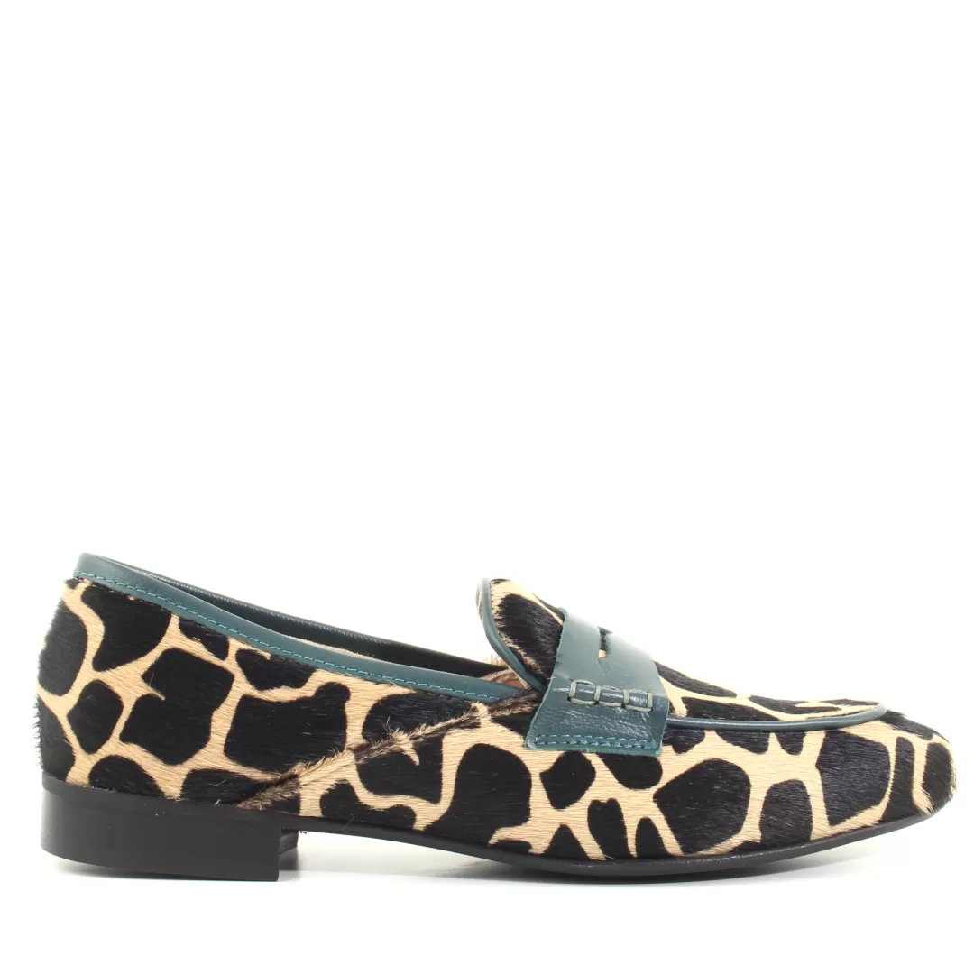 Le Walterine Mocassino Florentia Animalier, Giraffa Best