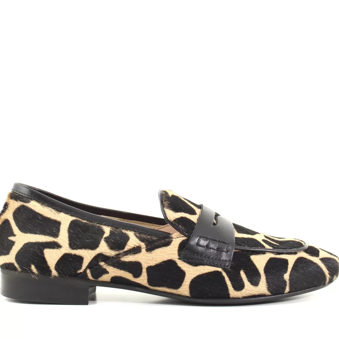 Le Walterine Mocassino Florentia Animalier, Giraffa Fashion