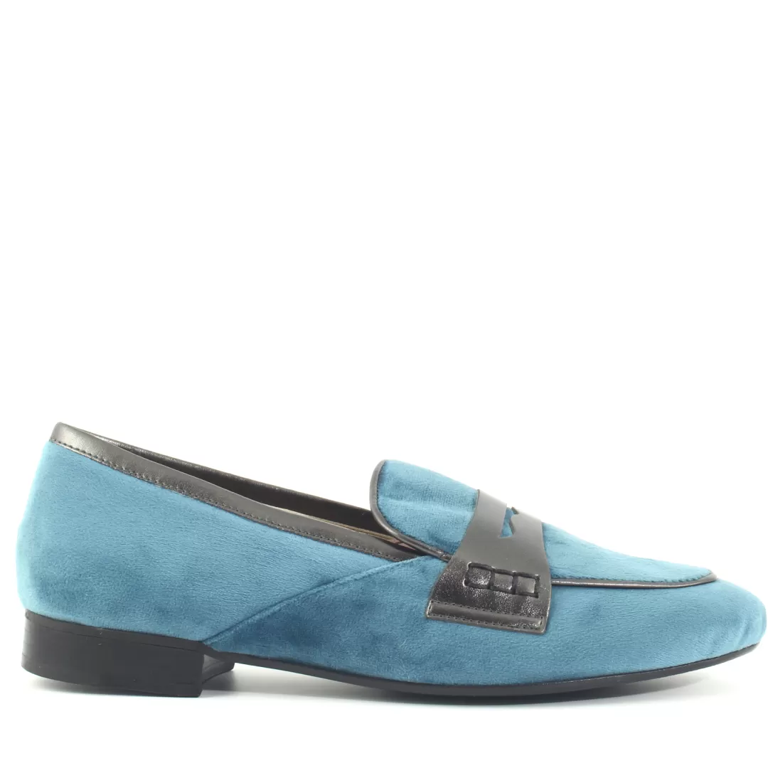 Le Walterine Mocassino Florentia Azzurro Best Sale