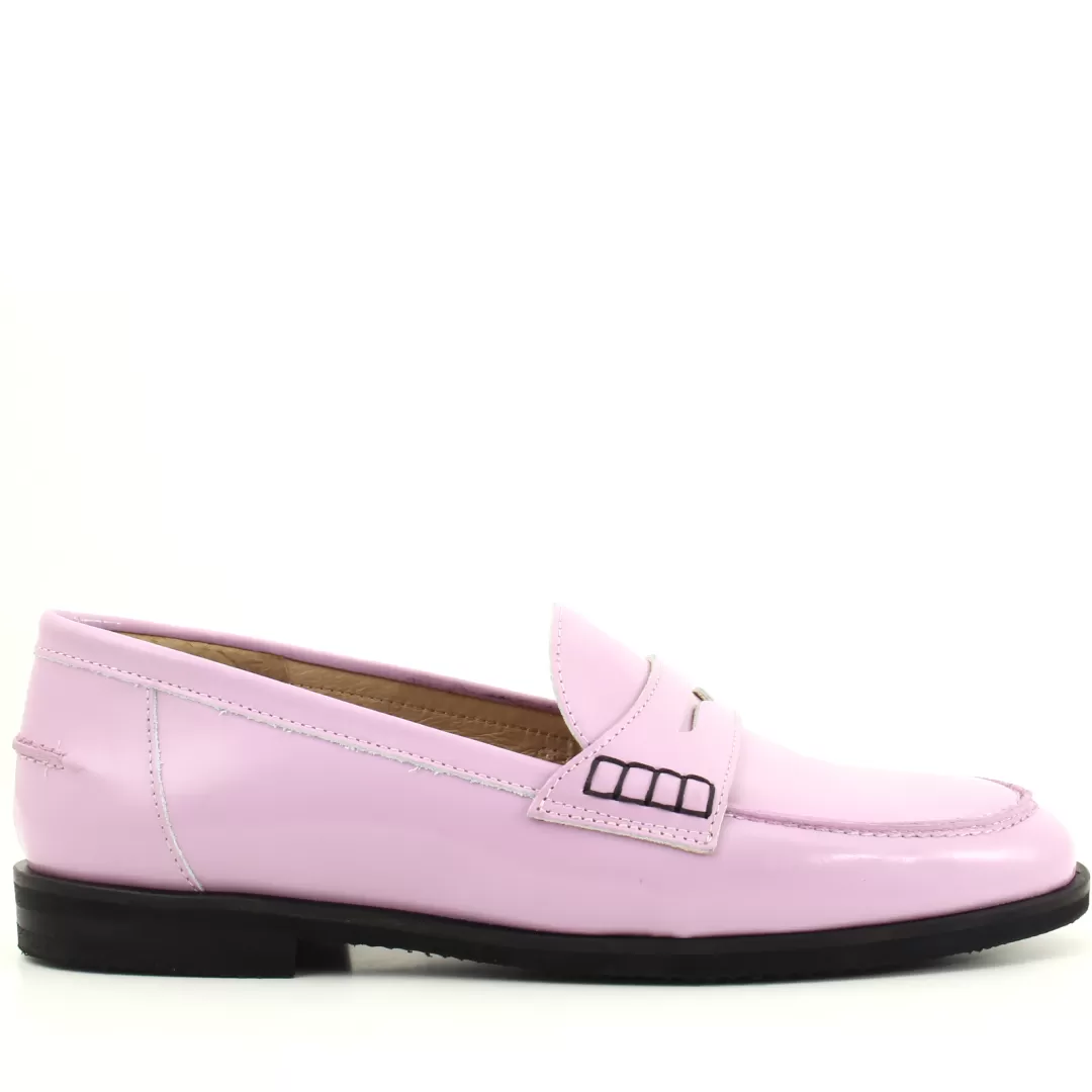 Le Walterine Mocassino Penny Rosa New