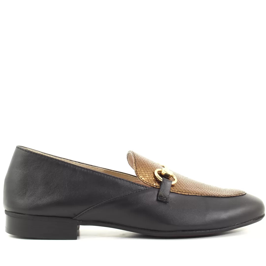 Le Walterine Mocassino Varenne Bronzo, Nero Outlet