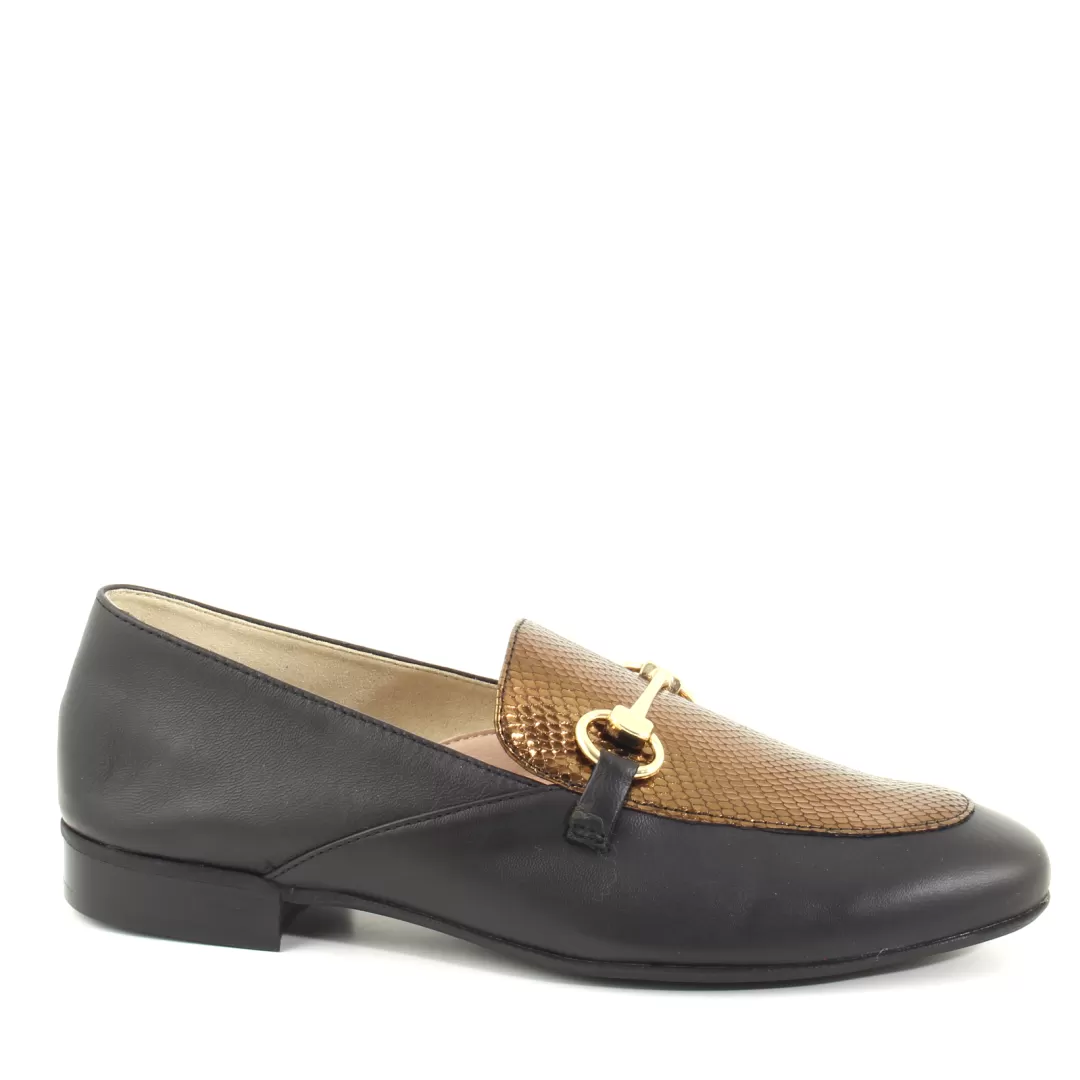 Le Walterine Mocassino Varenne Bronzo, Nero Outlet