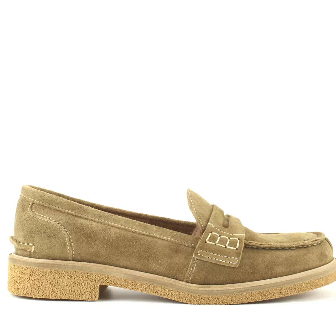 Le Walterine Mocassino Zeno Beige, Cuoio Shop