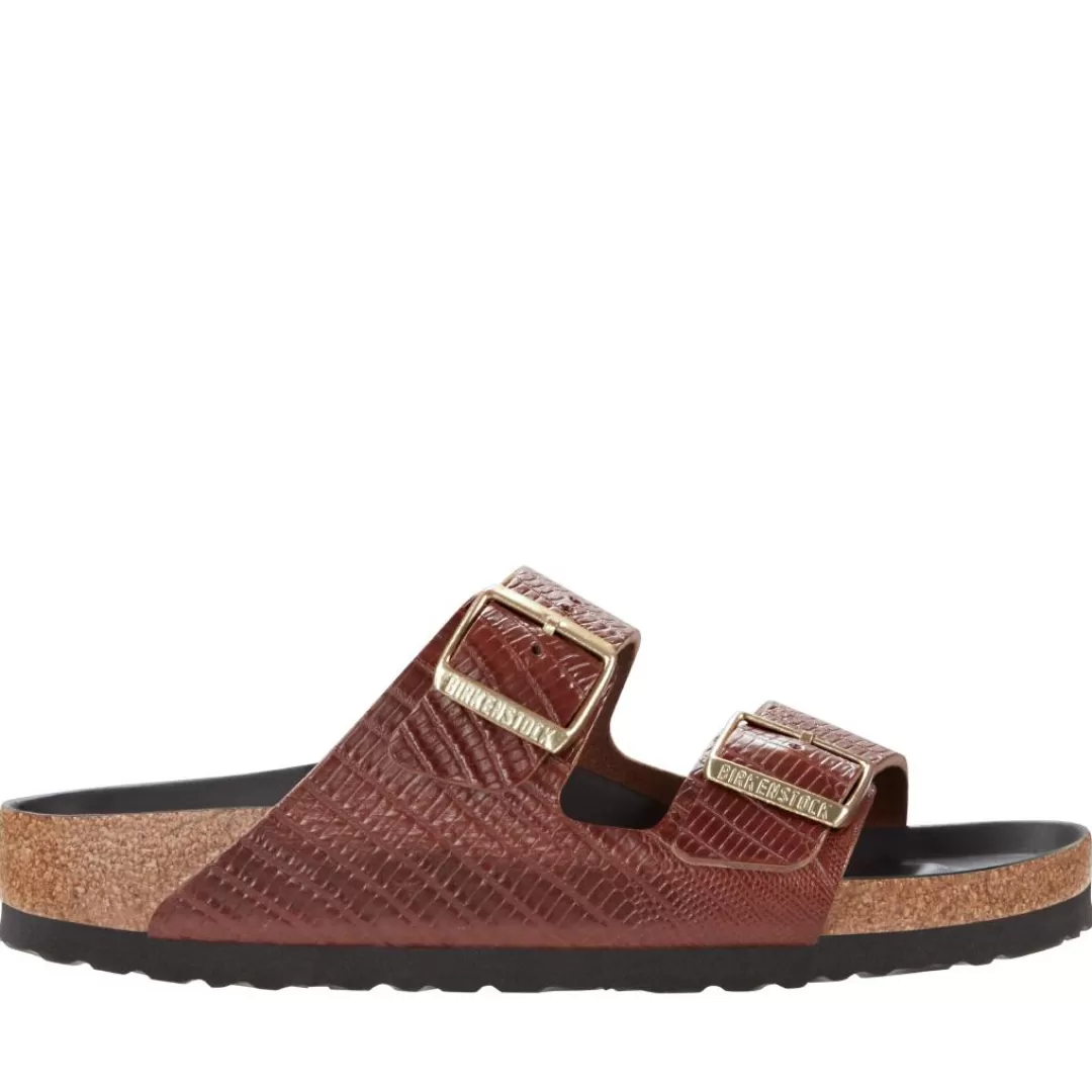 Birkenstock Sandalo Arizona Cuoio, Marrone New