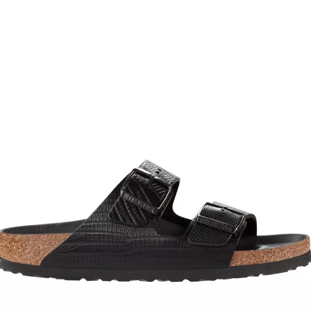 Birkenstock Sandalo Arizona Lizard Nero Hot