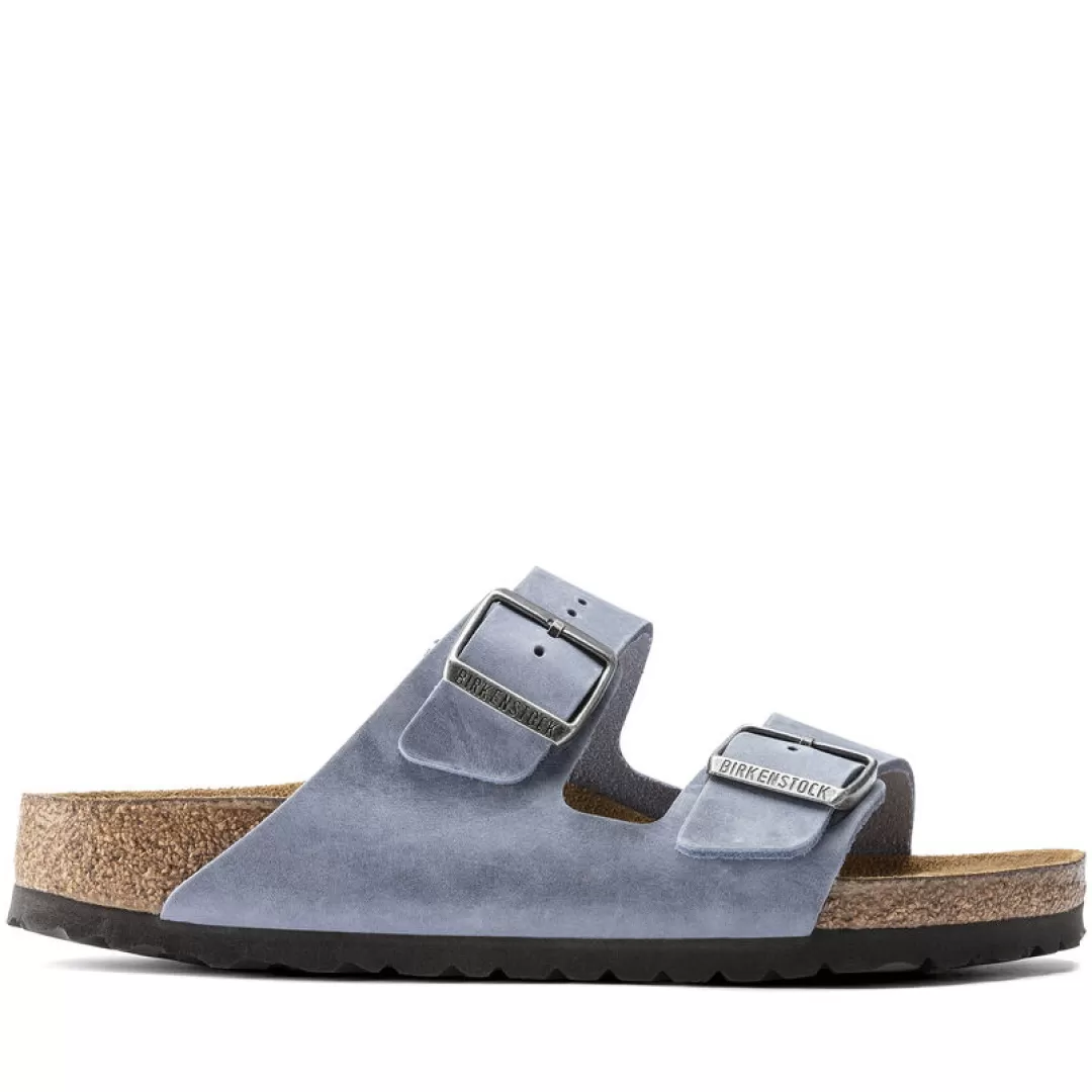 Birkenstock Sandalo Arizona Plantare Morbido Azzurro, Jeans Best