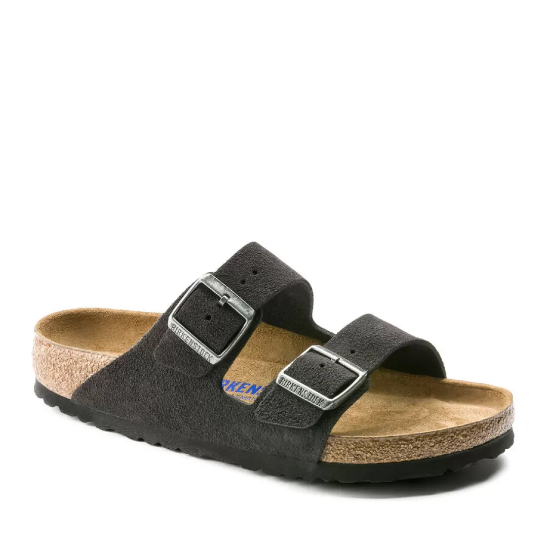 Birkenstock Sandalo Arizona Plantare Morbido Grigio Best Sale