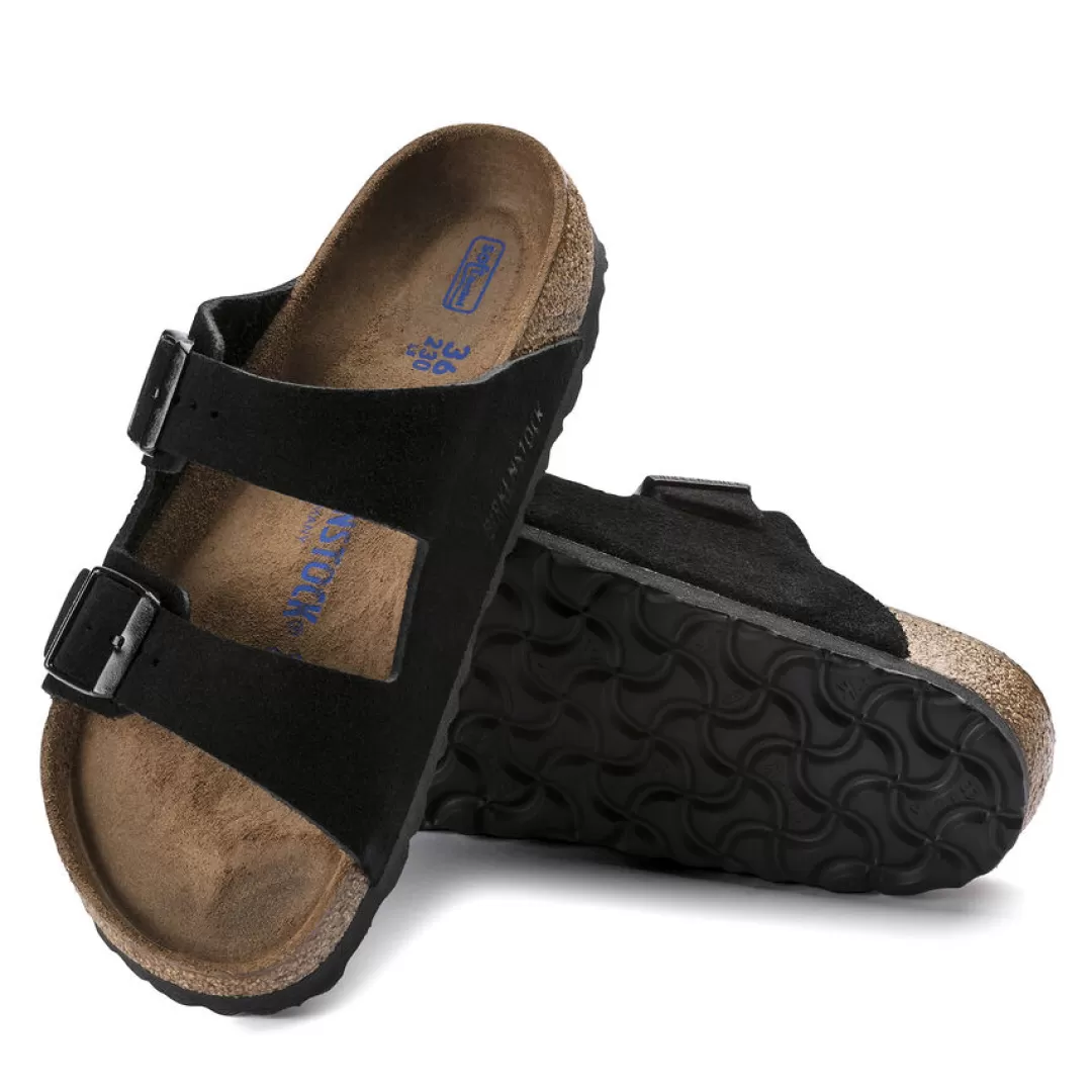 Birkenstock Sandalo Arizona Plantare Morbido Nero Cheap