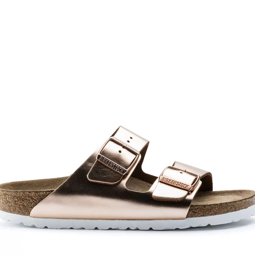 Birkenstock Sandalo Arizona Plantare Morbido Rame, Rosa Outlet