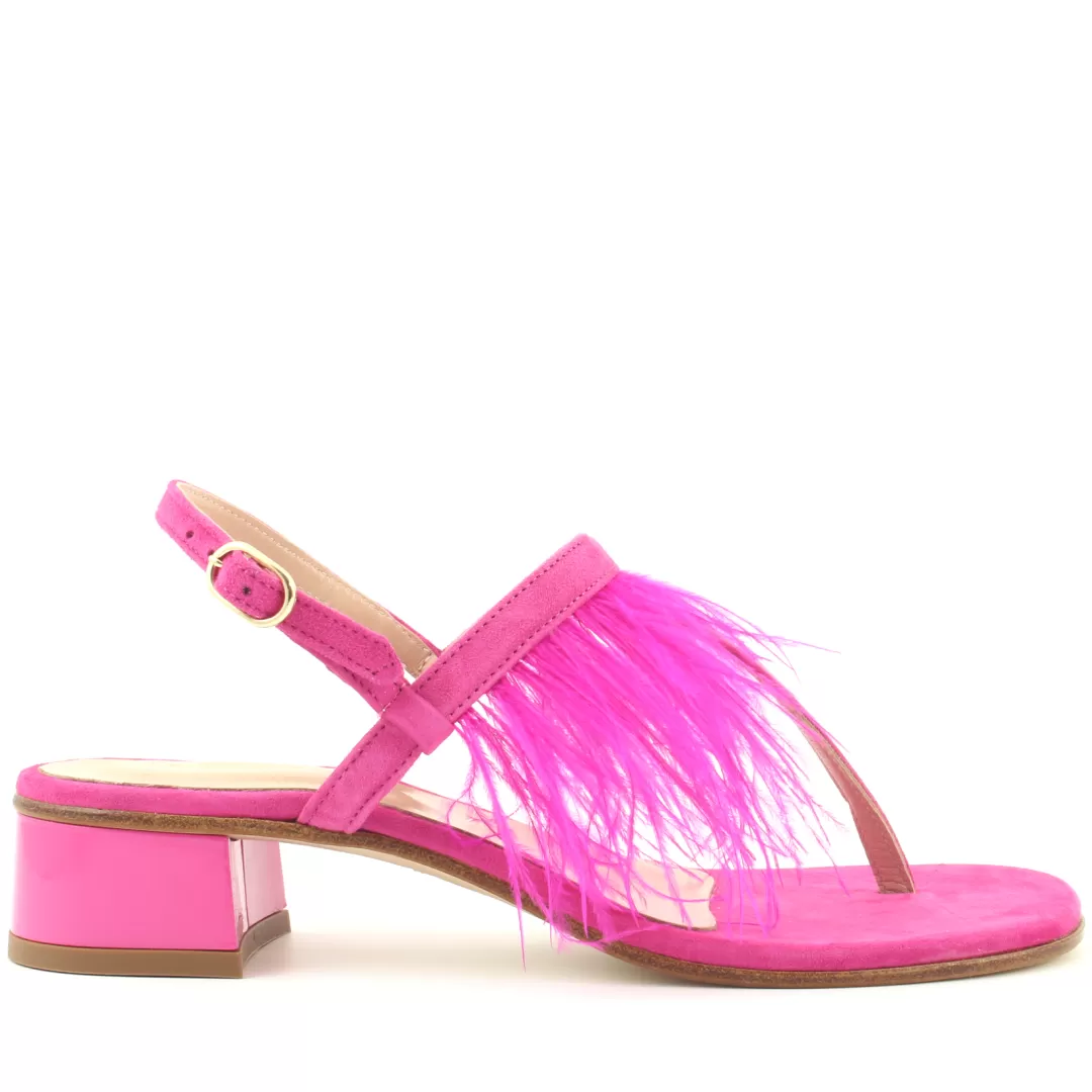 Le Walterine Sandalo Infradito Brenda Fucsia Fashion