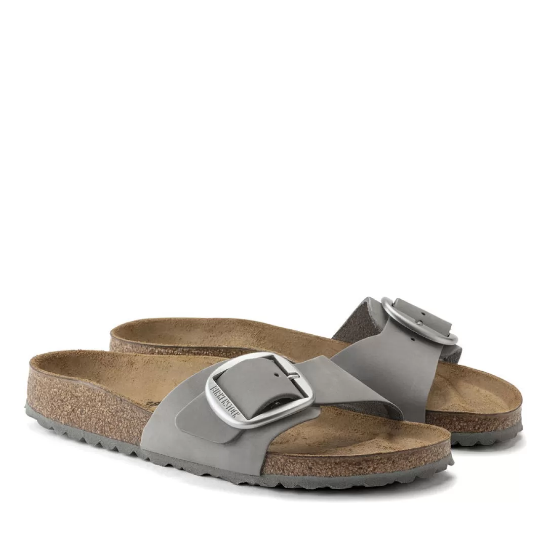 Birkenstock Sandalo Madrid Big Buckle Grigio Clearance