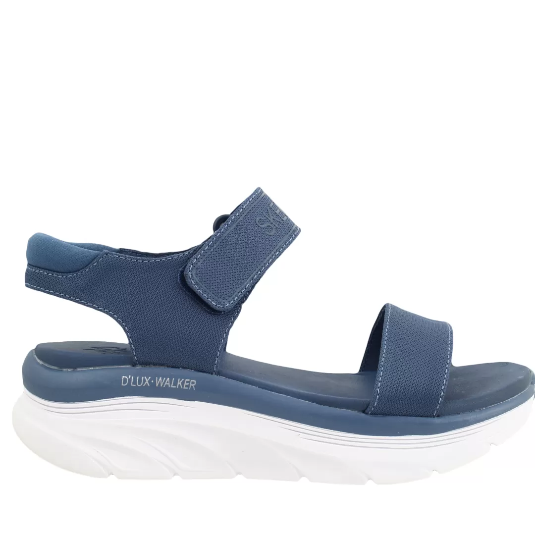 Skechers Sandalo Relaxed Fit 119226 Blu Outlet