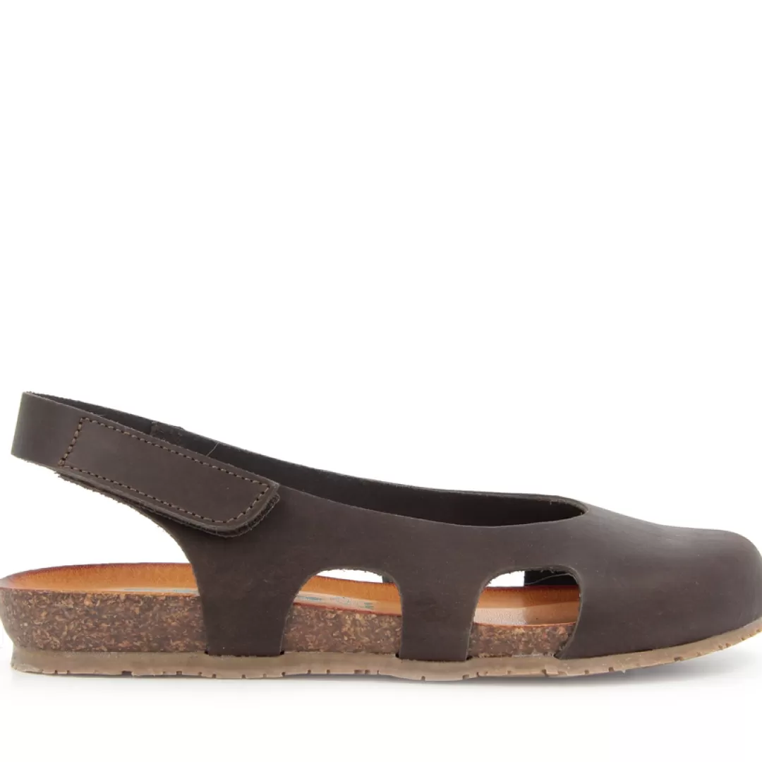 BioNatura Slingback 68 Volterra Marrone, Testa Di Moro Discount