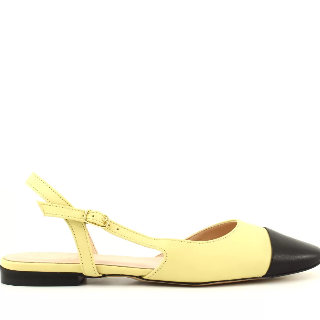 Le Walterine Slingback Aiko Giallo, Nero Cheap