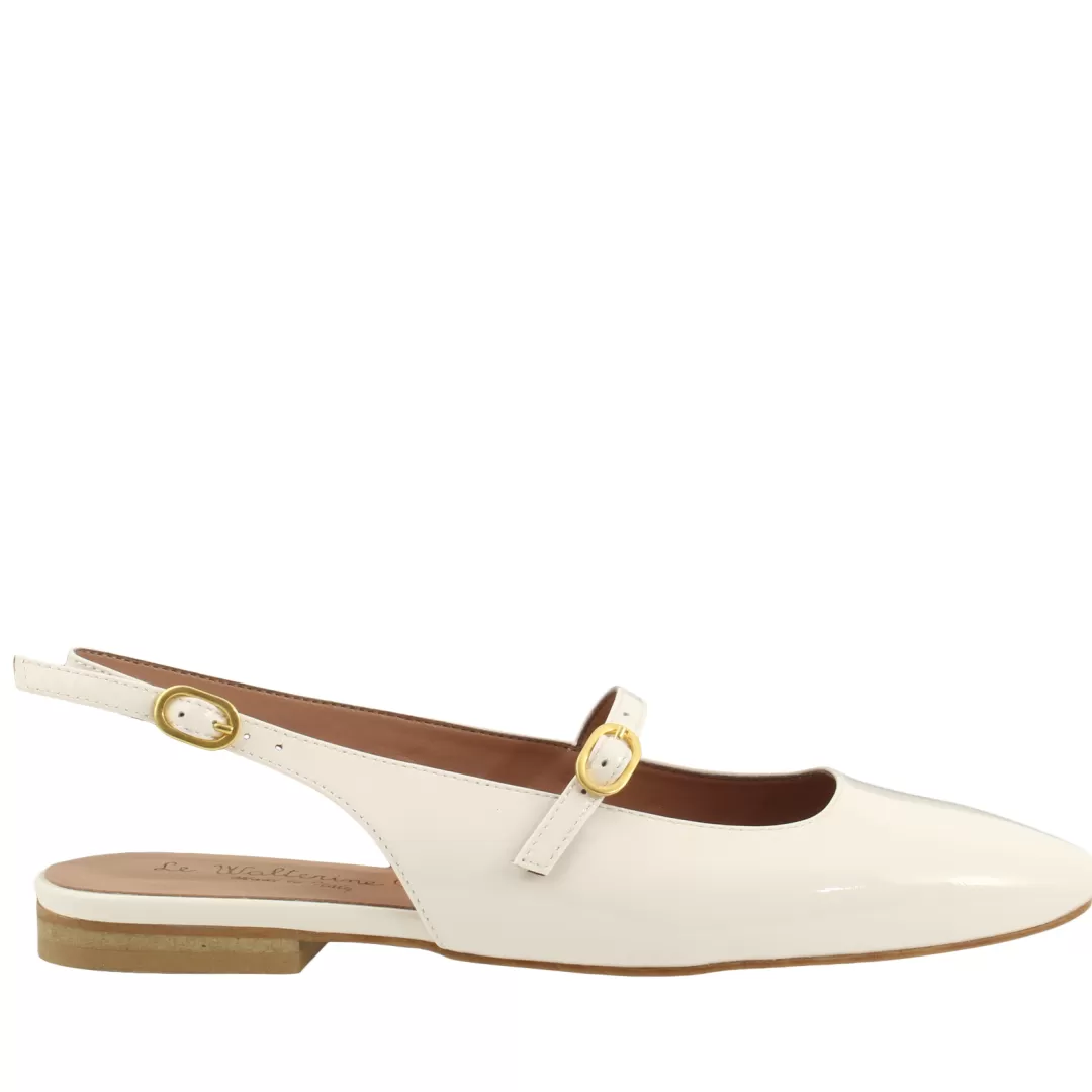 Le Walterine Slingback Alisea Bianco Best Sale