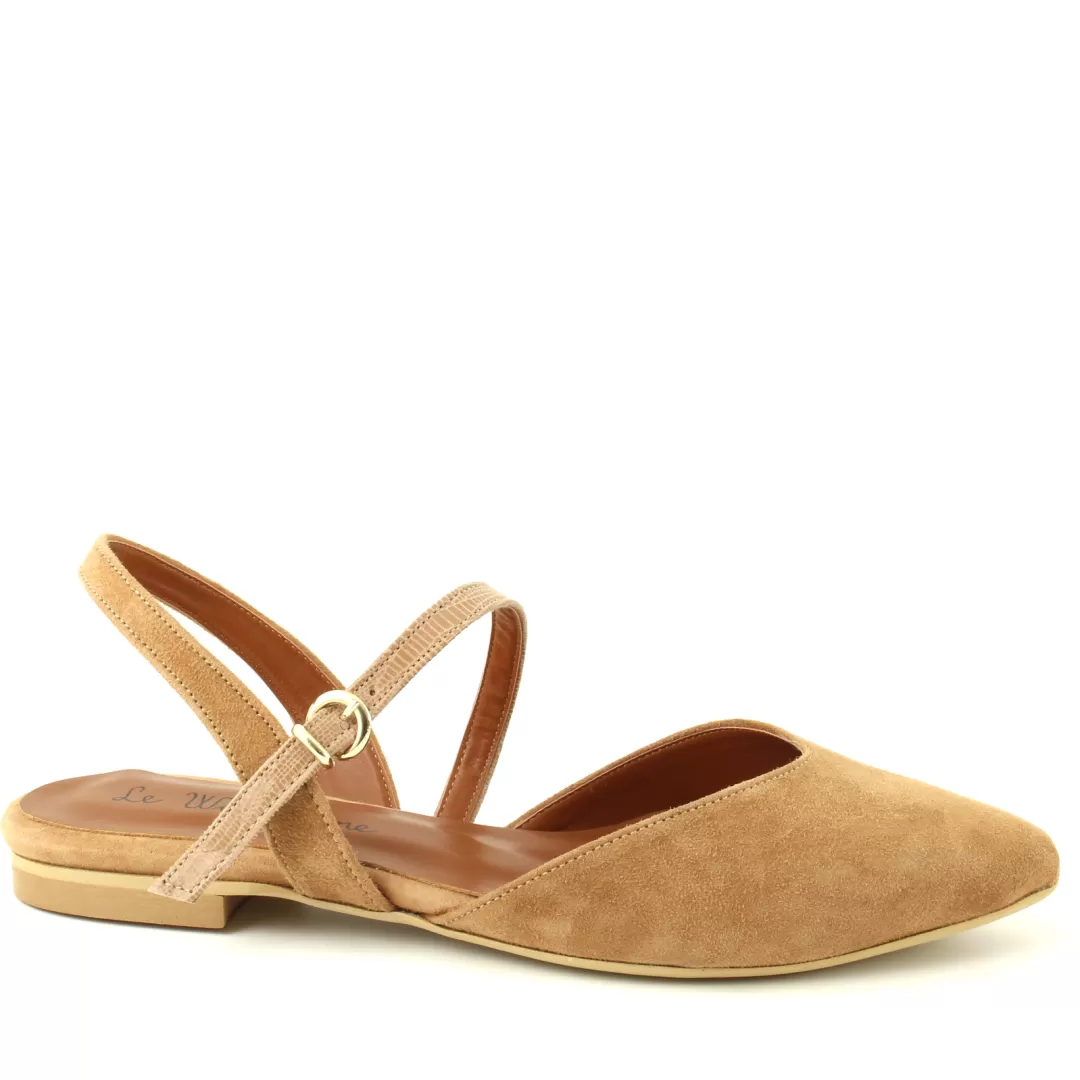 Le Walterine Slingback Flora Beige, Cuoio Online