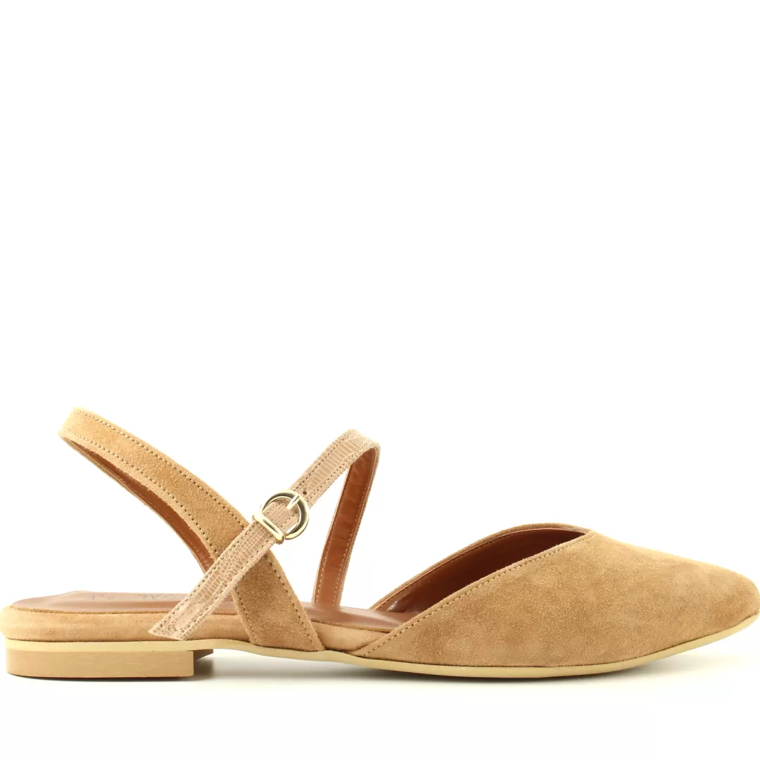 Le Walterine Slingback Flora Beige, Cuoio Online