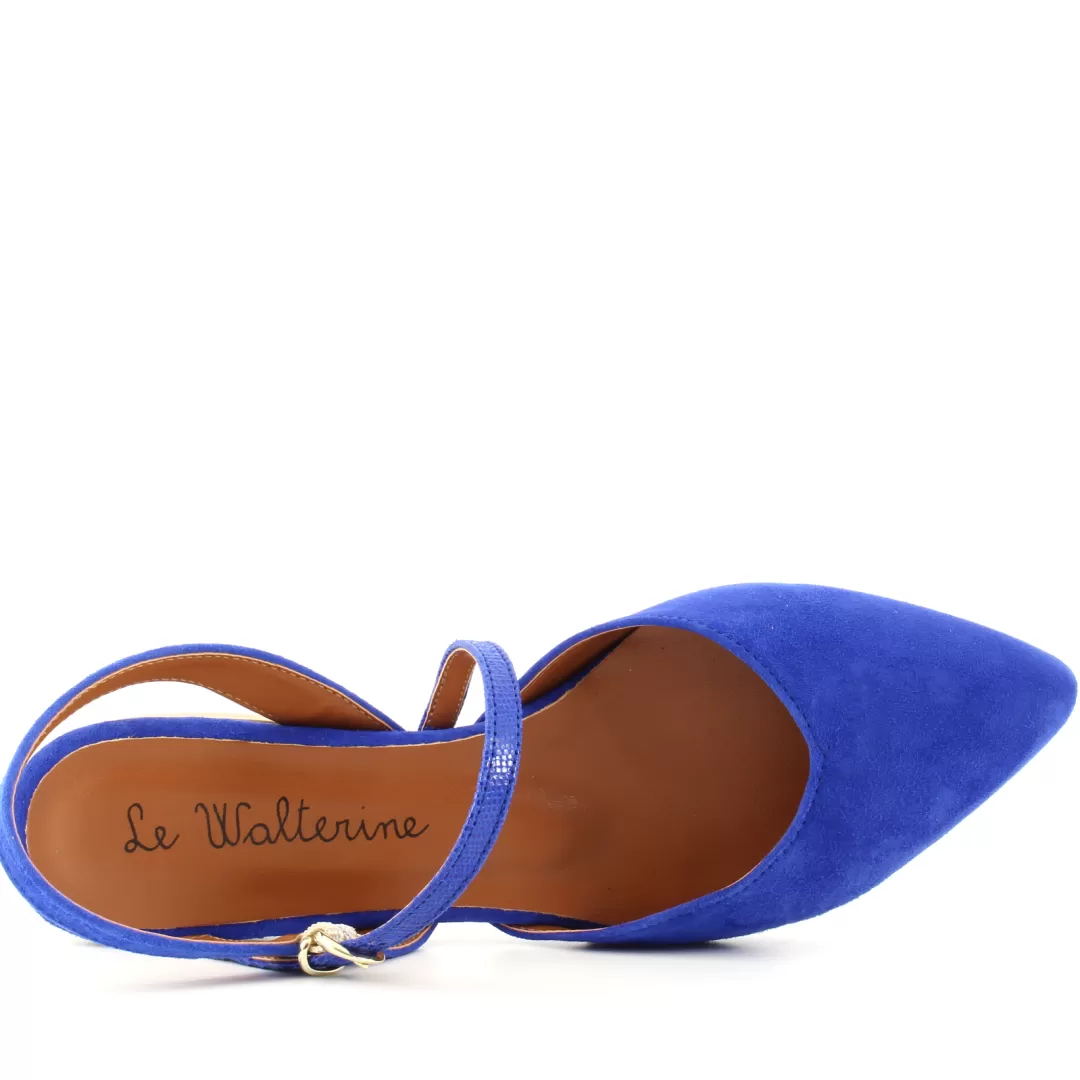 Le Walterine Slingback Flora Blu Flash Sale