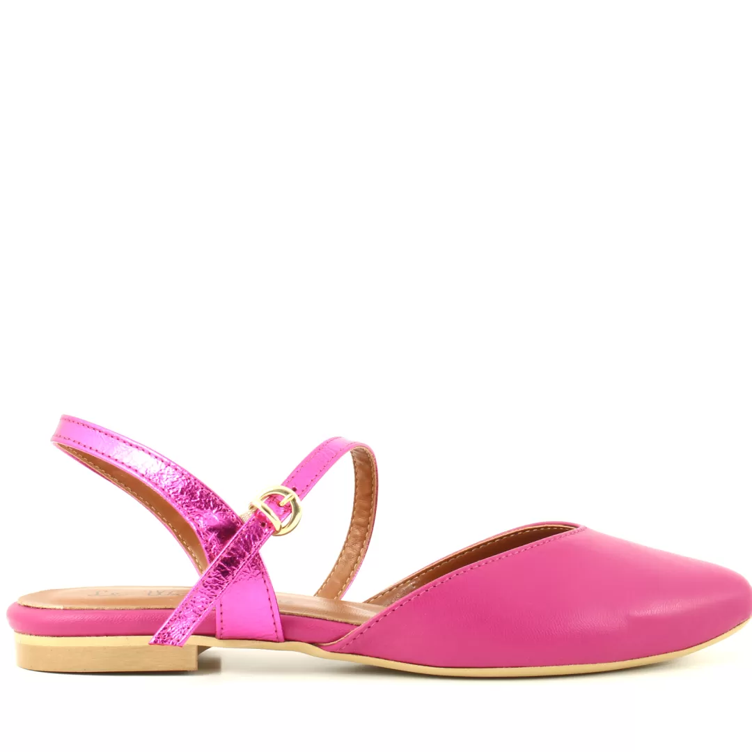 Le Walterine Slingback Flora Fucsia, Rosa Best