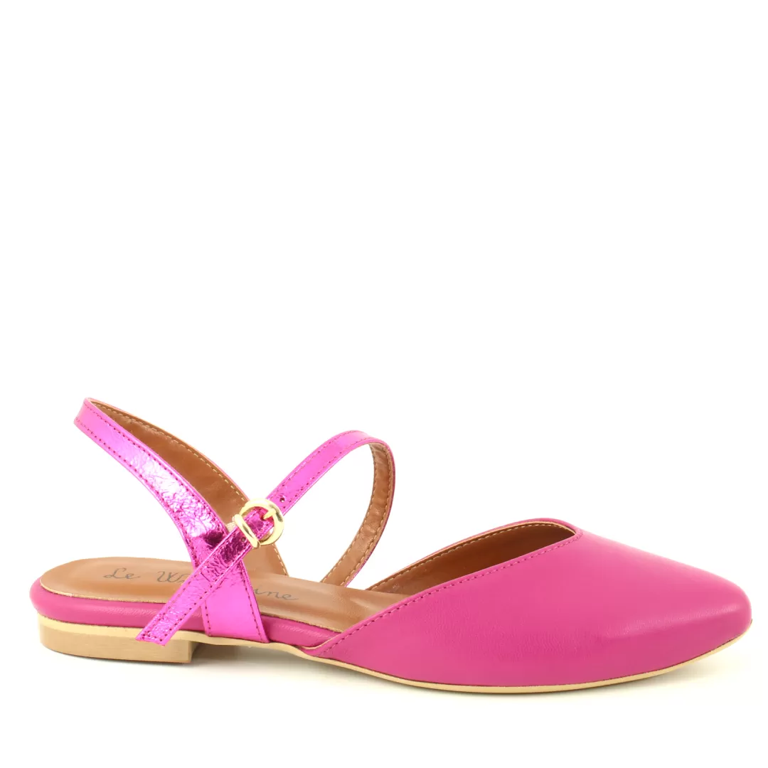 Le Walterine Slingback Flora Fucsia, Rosa Best