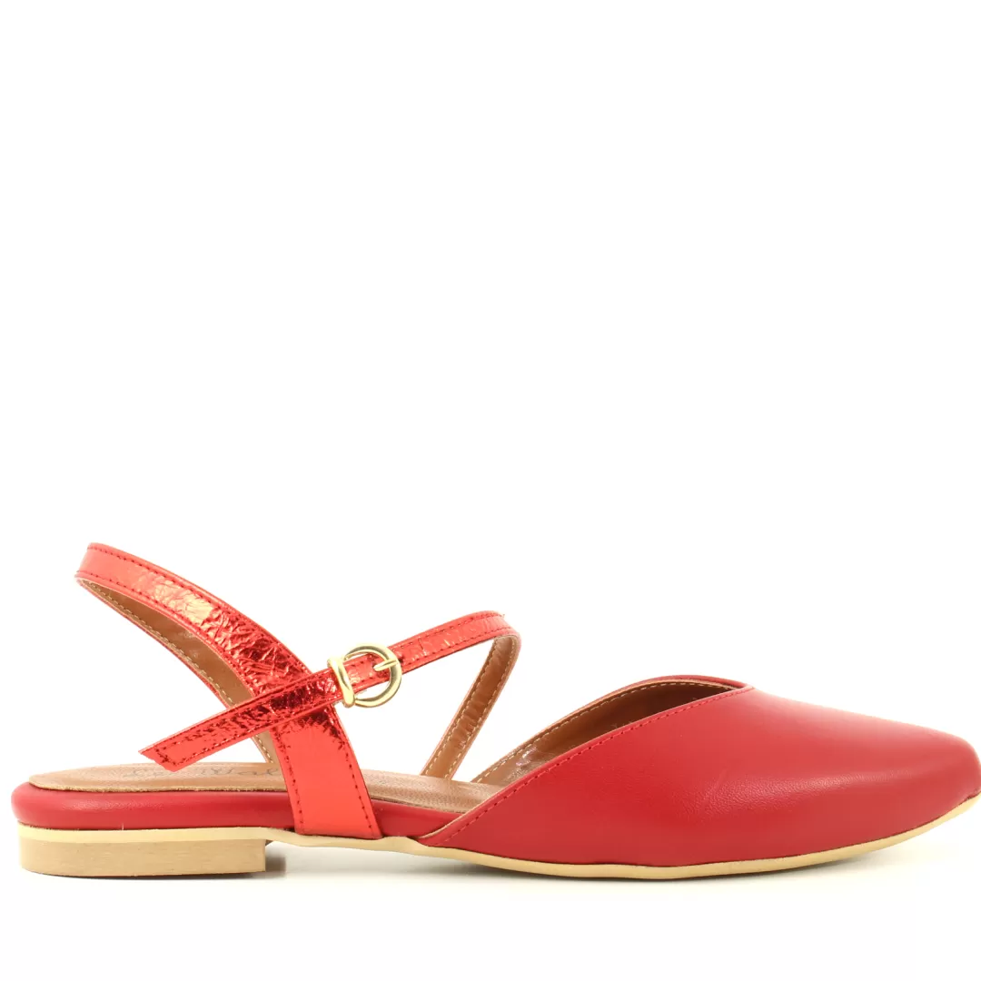 Le Walterine Slingback Flora Rosso Discount