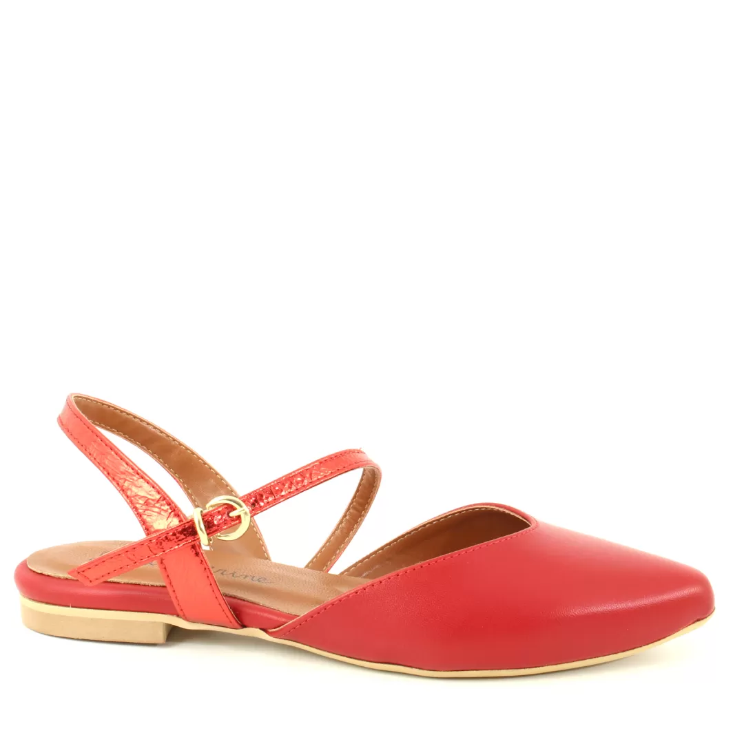 Le Walterine Slingback Flora Rosso Discount