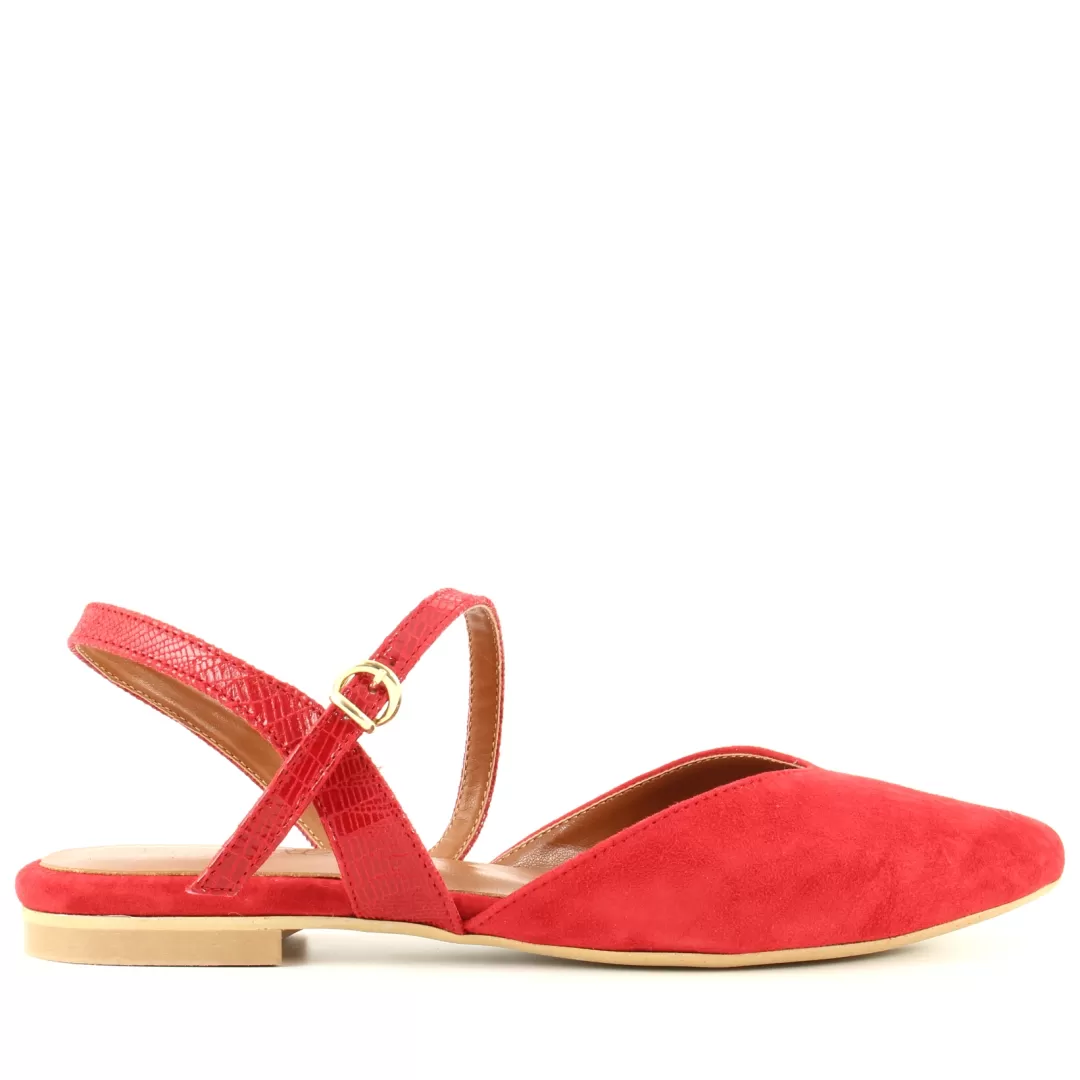 Le Walterine Slingback Flora Rosso Discount