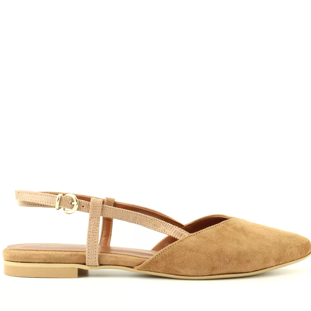 Le Walterine Slingback Mara Beige, Cuoio Sale