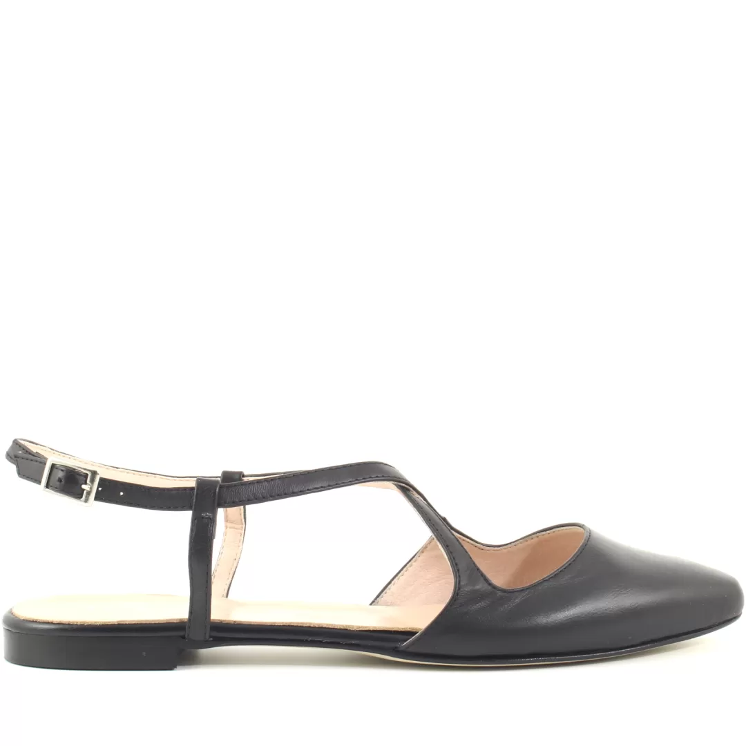 Le Walterine Slingback Trilly Nero New