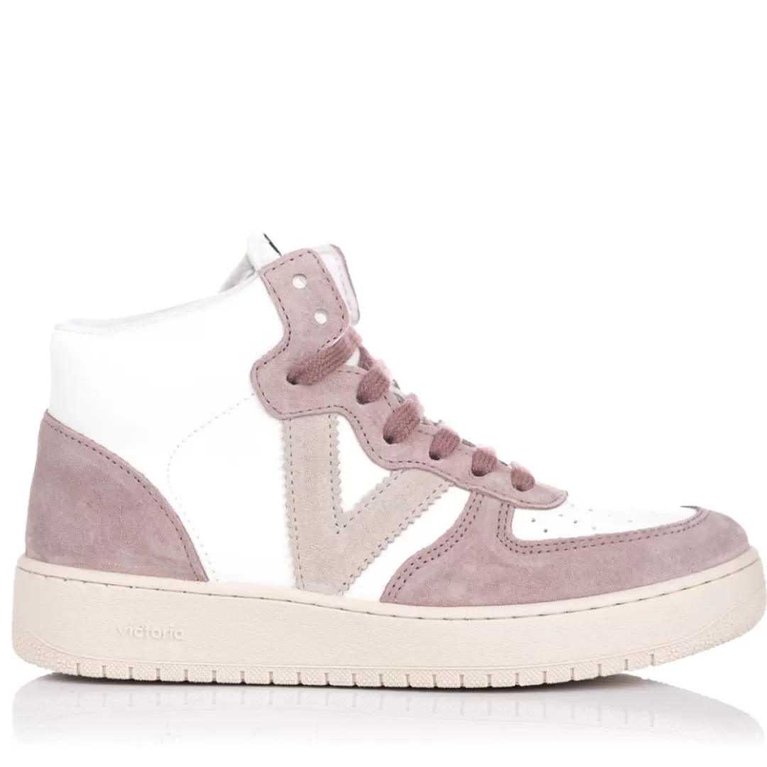 Victoria Sneaker 1129118 Bianco, Rosa Hot