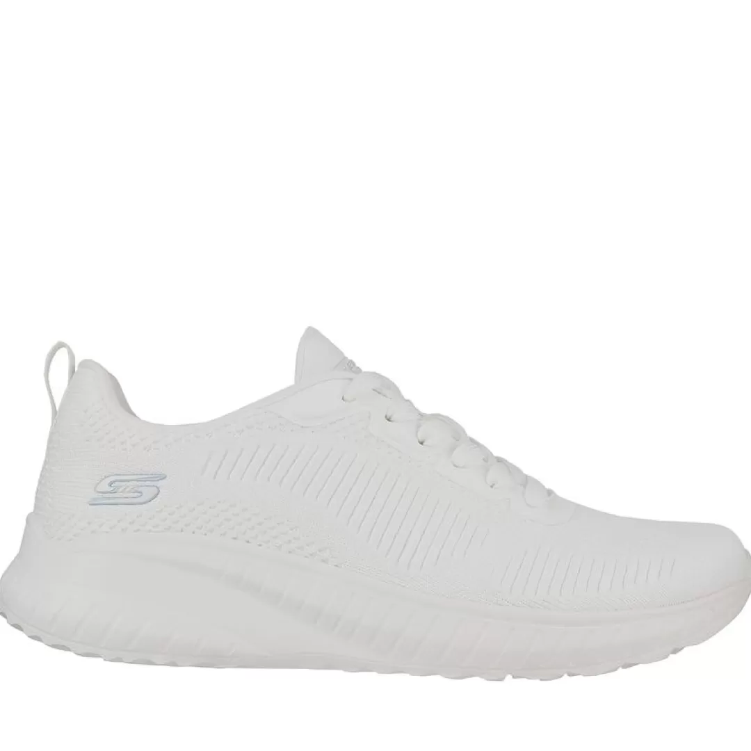 Skechers Sneaker Bobs Chaos 117209 Bianco Flash Sale