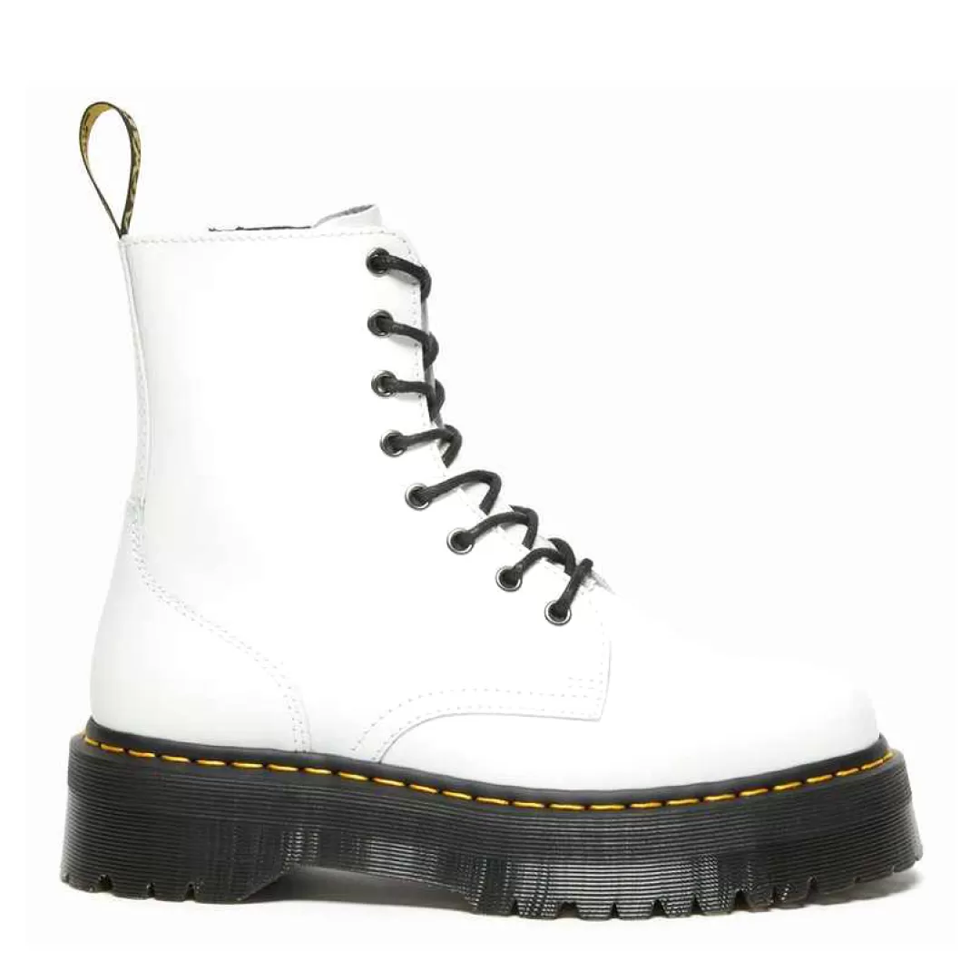 Dr.Martens Stivaletto Jadon Polished Smooth Bianco Fashion