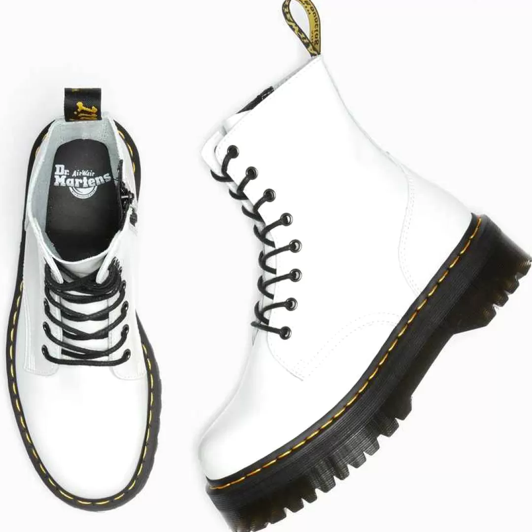 Dr.Martens Stivaletto Jadon Polished Smooth Bianco Fashion